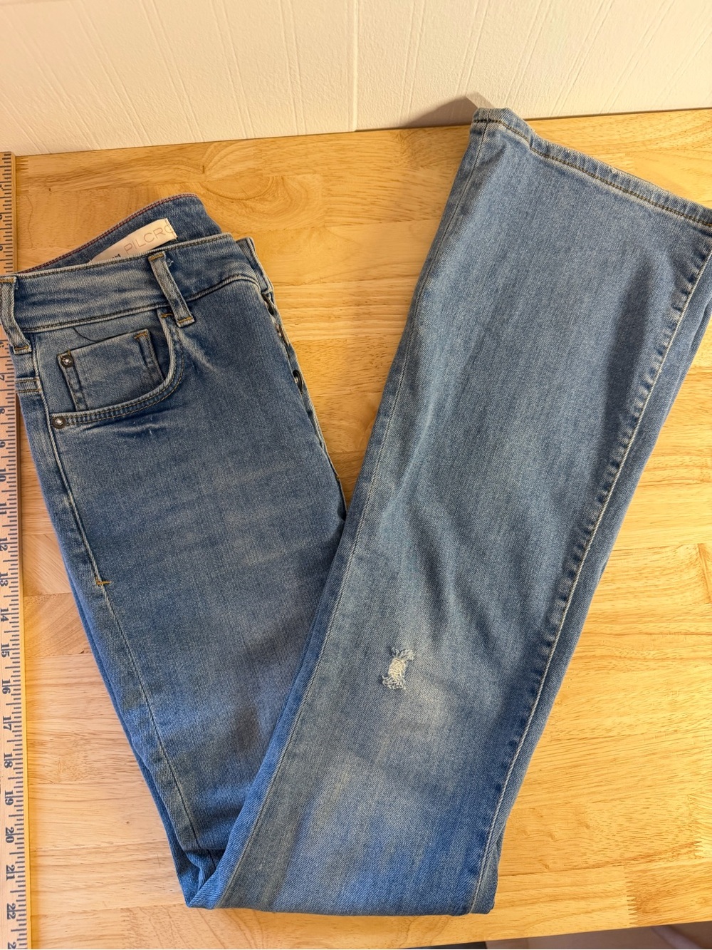 Pilcro Anthropologie Classic Mid-Blue Jeans